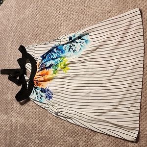 Worthington sleeveless striped blouse